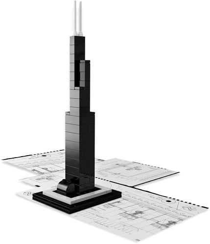 Lego Willis Tower 21000 Set Architecture 100% vollständig