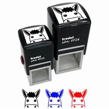 Peeking Donkey Self-Inking Rubber Stamp Ink Stamper