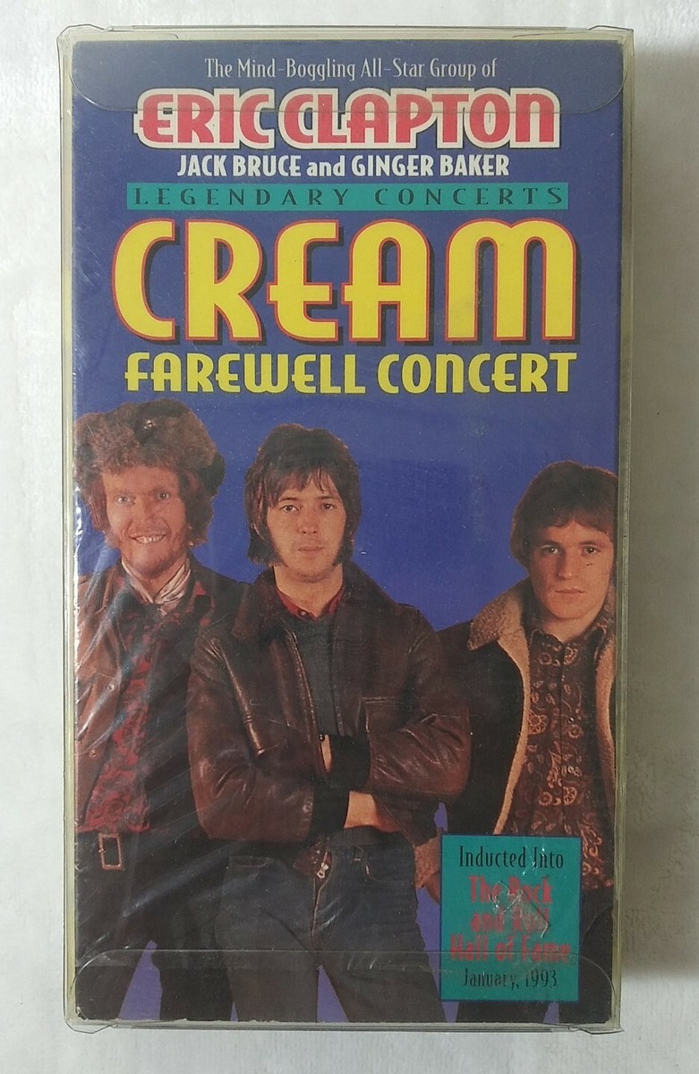 未開封 BOTTLE UP ＆ GO！VHS ビデオ Cream- Farewell Concert VHS Best Film & Video Corp. Clapton