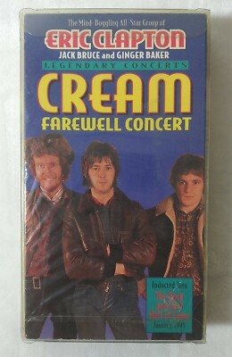 Cream- Farewell Concert VHS Best Film & Video Corp. Clapton
