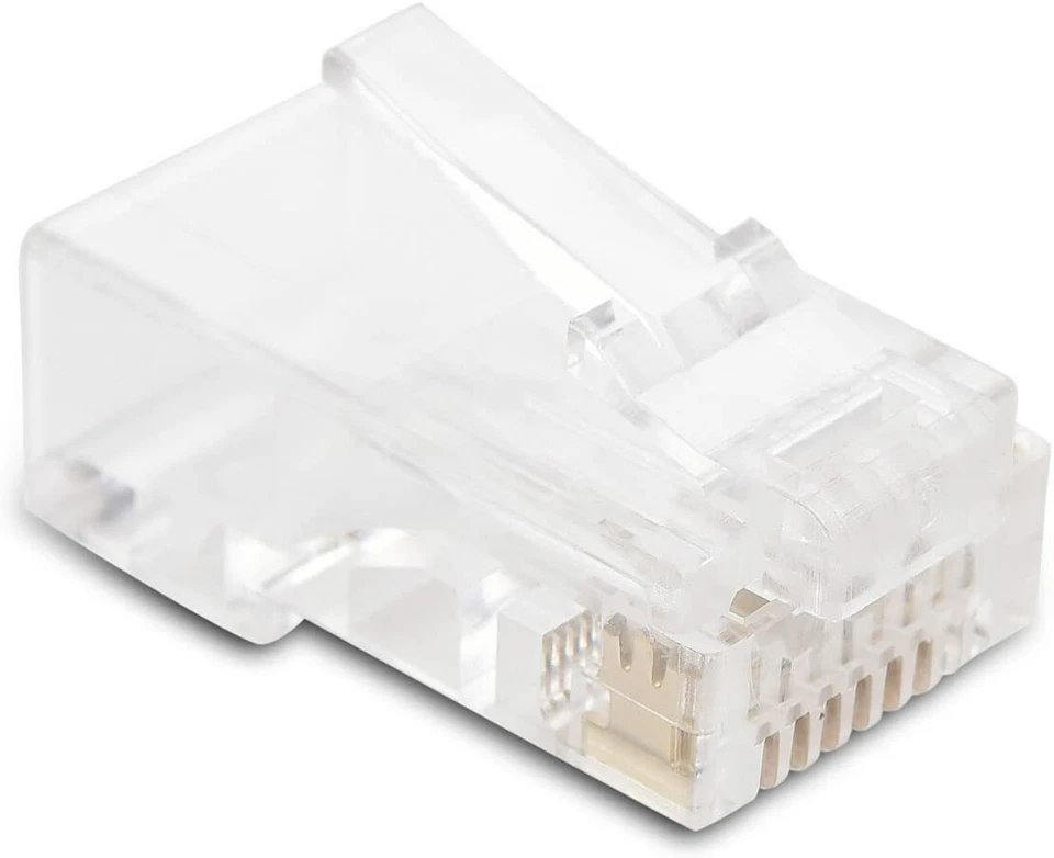 Lote de cable de red RJ45 enchufe modular CAT5e CAT6 UTP conector extremo paso a través de EZ Foto 3 de 4
