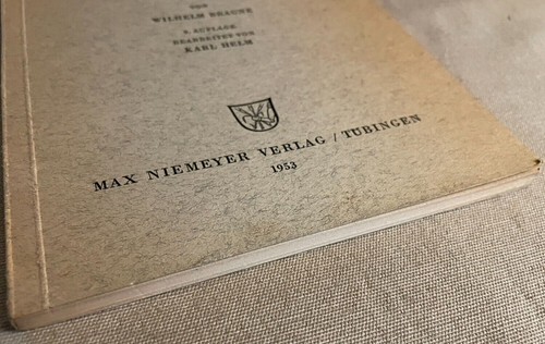 ABRISS DER ALTHOCHDEUTSCHEN GRAMMATIK (SAMMLUNG KURZER By Wilhelm Braune *VG+* - Imagen 3 de 9