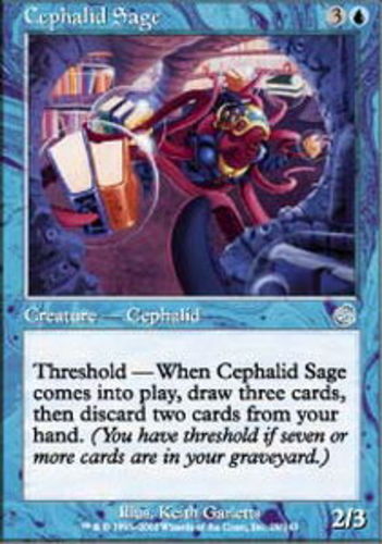MTG magic cards 2x Cephalid Sage Torment Light Play, English - Picture 1 of 1