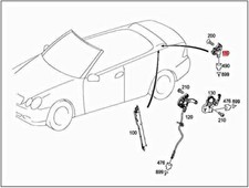 Genuine MERCEDES A209 W164 CLK Convertible A209 Switch 2098201910