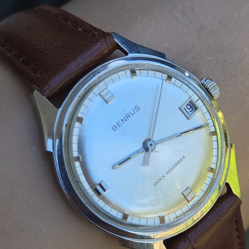 Vintage BENRUS #3051 Men's manual wind watch ETA 2372 17Jewels swiss 1960s - Picture 8 of 17