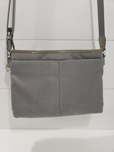 Brighton Olive Gray Twister Squared Crossbody Front Wallet Organizer Purse - Picture 3 of 23