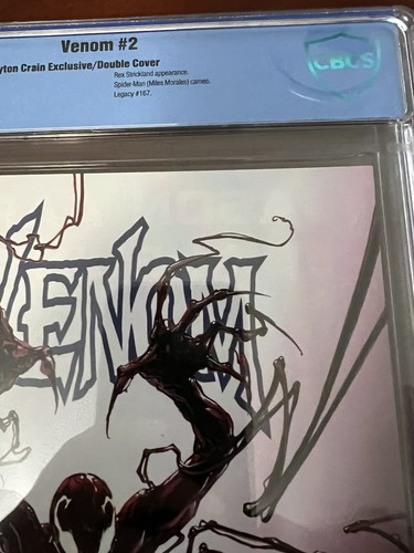 VENOM #2 CBCS 9.8 & CBCS 9.6 DOUBLE COVERS RARE CLAYTON CRAIN - Picture 8 of 13