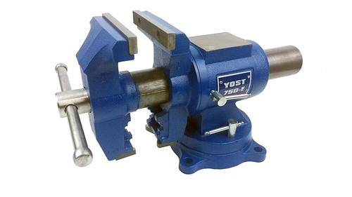 Yost Heavy Duty Bench Vise 750-E 5"  Rotating Head and Body - Picture 2 of 12
