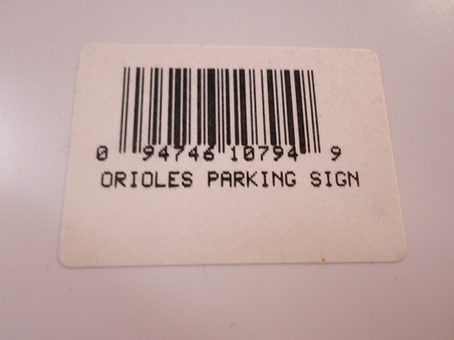 Baltimore Orioles *Fans Parking Only* Sign Wall Man Cave Garage MLB Baseball - Picture 5 of 5