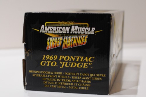 AMERICAN MUSCLE STREET MACHINES 1969 PONTIAC GTO JUDGE SILVER LIMITED EDITION IN - Picture 5 of 6