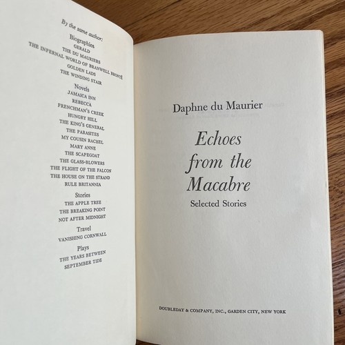 Daphne du Maurier ECHOES FROM THE MACABRE Book Club Edition Hardcover BCE - Picture 8 of 10