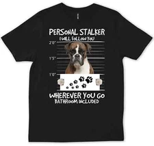 Funny Boxer Owner Mom Dad Gift Christmas Fur Vintage T-shirt