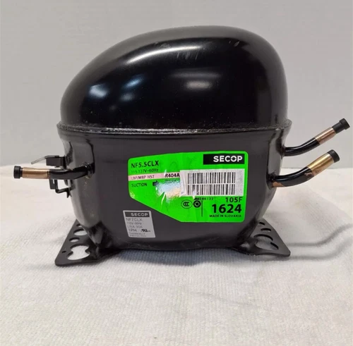 Secop NF5.5CLX R404a R507 Refrigeration Compressor LBP 1624 BTU MBP 115V 1/3 HP