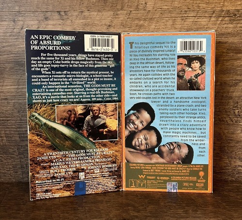 VHS LOT The Gods Must Be Crazy 1 And 2 Epic Comedy Both Fully Tested Ships Fast - Picture 2 of 4