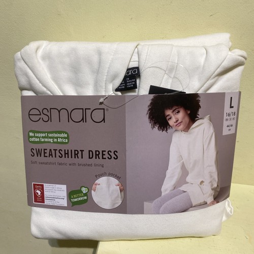 Robe sweat femme Esmara - rose ou blanc taille L 16/18 - Photo 3/10