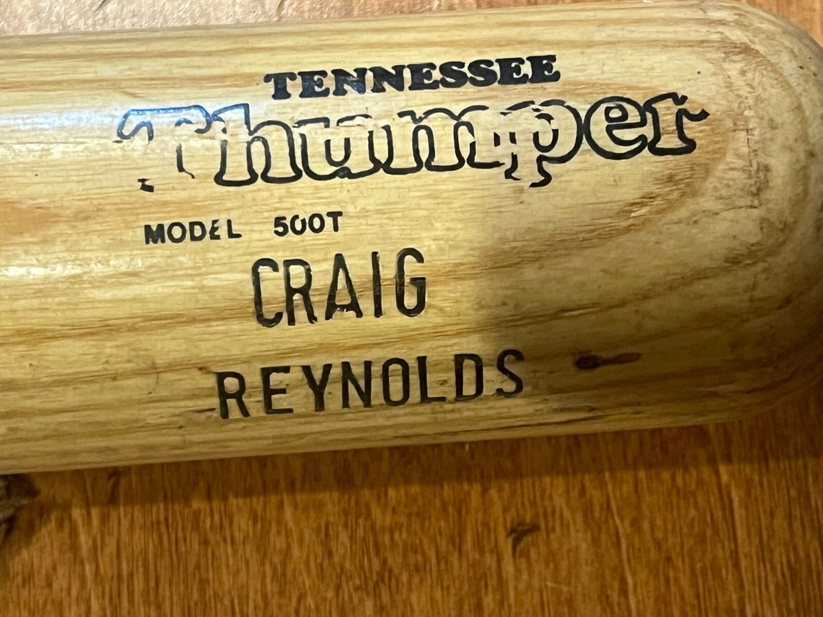 1980's CRAIG REYNOLDS ASTROS WORTH PRO THUMPER Game Used Baseball