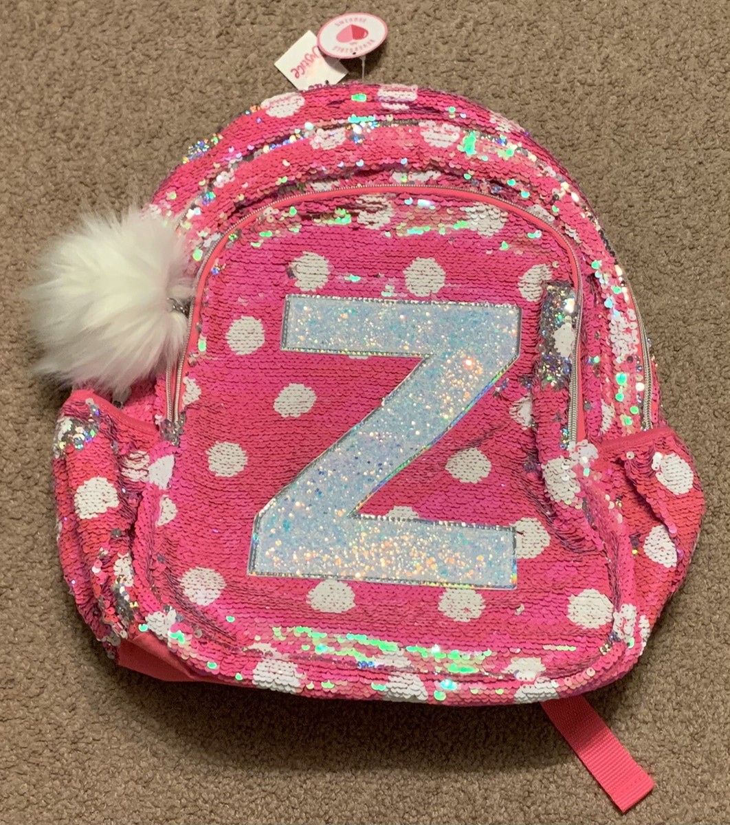 Justice polka cheap dot backpack