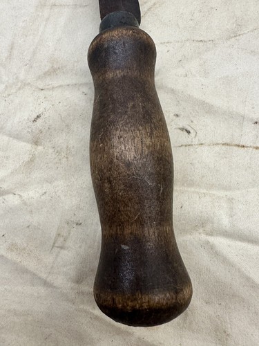 Vintage Carpet/Hawkbill Knife With Round Wood Handle - Picture 7 of 10