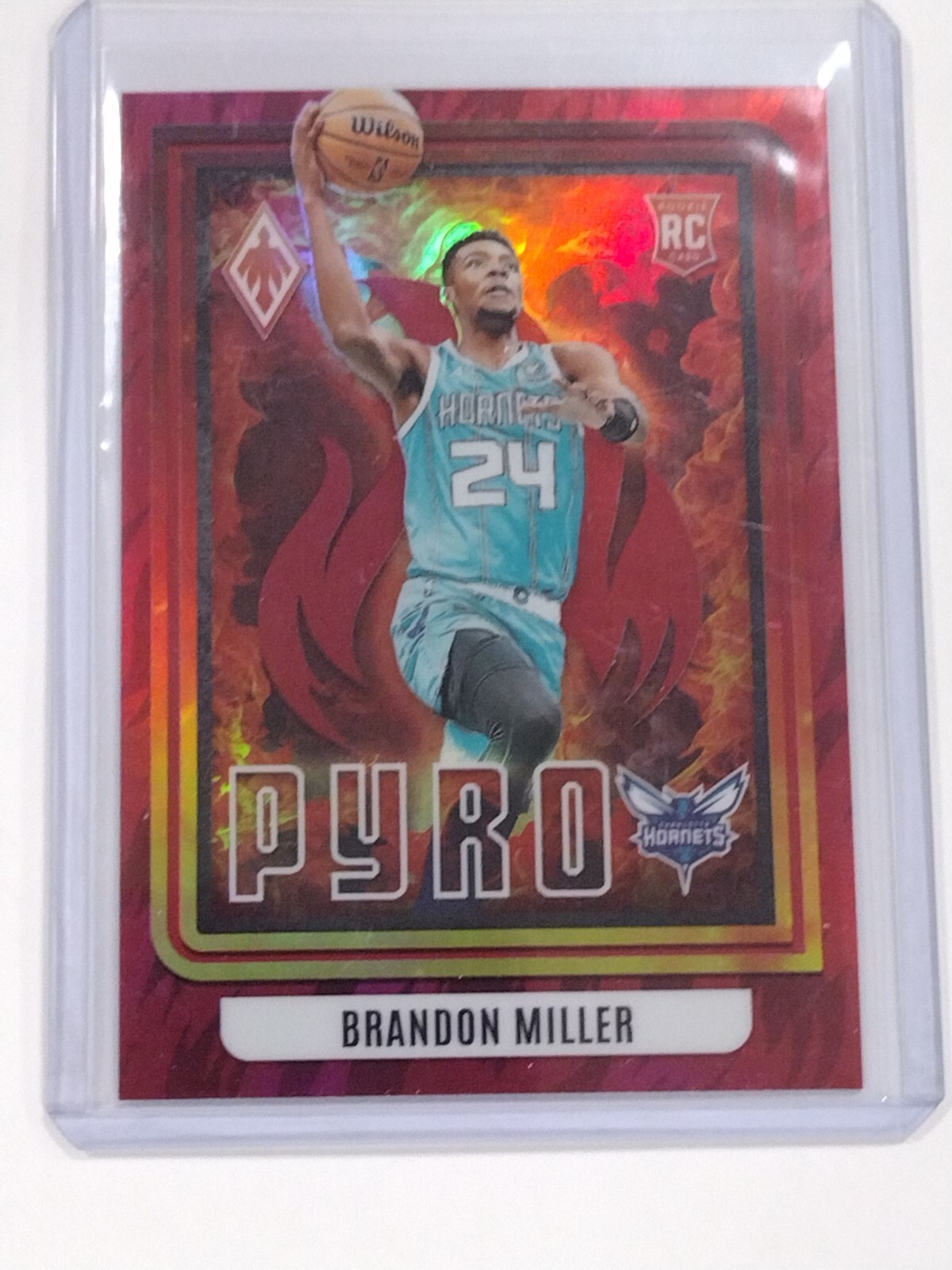 2023-24 Panini Phoenix Brandon Miller #17 RC Rookie Pyro Red /125