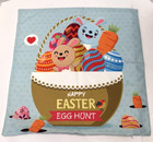 Easter Pillow Cover Bunny Rabbit Bird Throw Pillowcase Easter Egg Hunt Spring