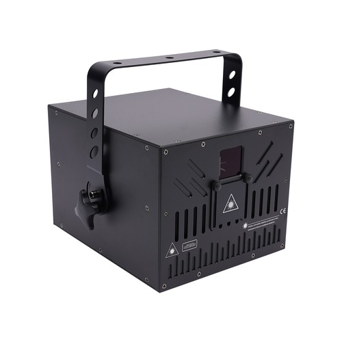Luce laser ILDA a colori 10W RGB DMX palco DJ club party 30KPPS alluminio - Foto 11 di 19
