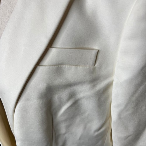 J.Crew $278 Double Breasted Relaxed Blazer City Twill Ivory Size 2 BX785 - Picture 9 of 12