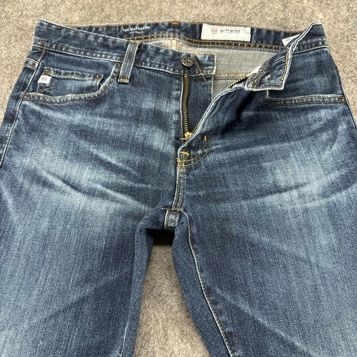 AG Jeans Herren 29R 29x32 blau Slim Fit Straight Leg Matchbox Dark Wash Stretch