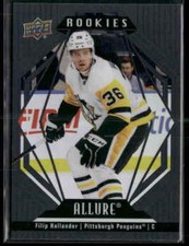 2022-23 Upper Deck Allure #112 Filip Hallander Black Rainbow