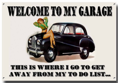 Welcome To My Garaje Letrero Metal,Clásico,Retro,Garaje,Mecánico,Tools.vintage - Bild 1 von 1