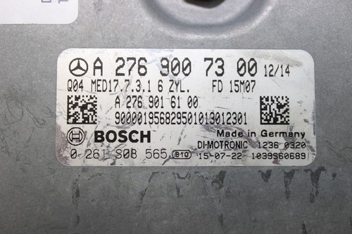 16-19 MERCEDES GLE350 GLE400 ECU DME COMPUTER A 276 900 73 00 0261S08565 TESTED - Picture 4 of 12