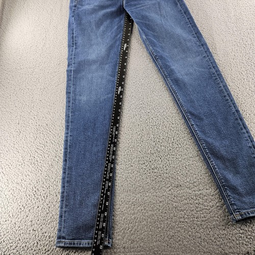 American Eagle Jeans Womens 2 Long Blue 90s Skinny Mid Rise Stretch Denim Pants - Picture 10 of 17