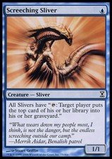 MTG magic cards 2x Screeching Sliver Time Spiral NM-Mint, English