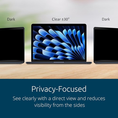Magnetic Privacy Screen for 13.6" MacBook Air - Anti-Glare & Blue Light Filter - Afbeelding 7 van 8