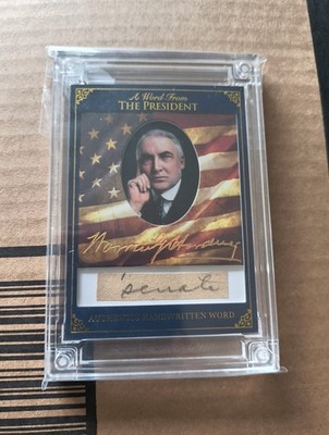 Warren G Harding Presidential Handwritten Word from Speech 