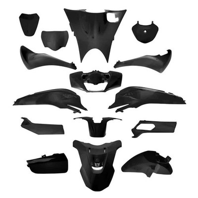 T4TUNE Kit Verkleidung 15-teilig Matt Schwarz Für Honda 125 SH 2020-2025