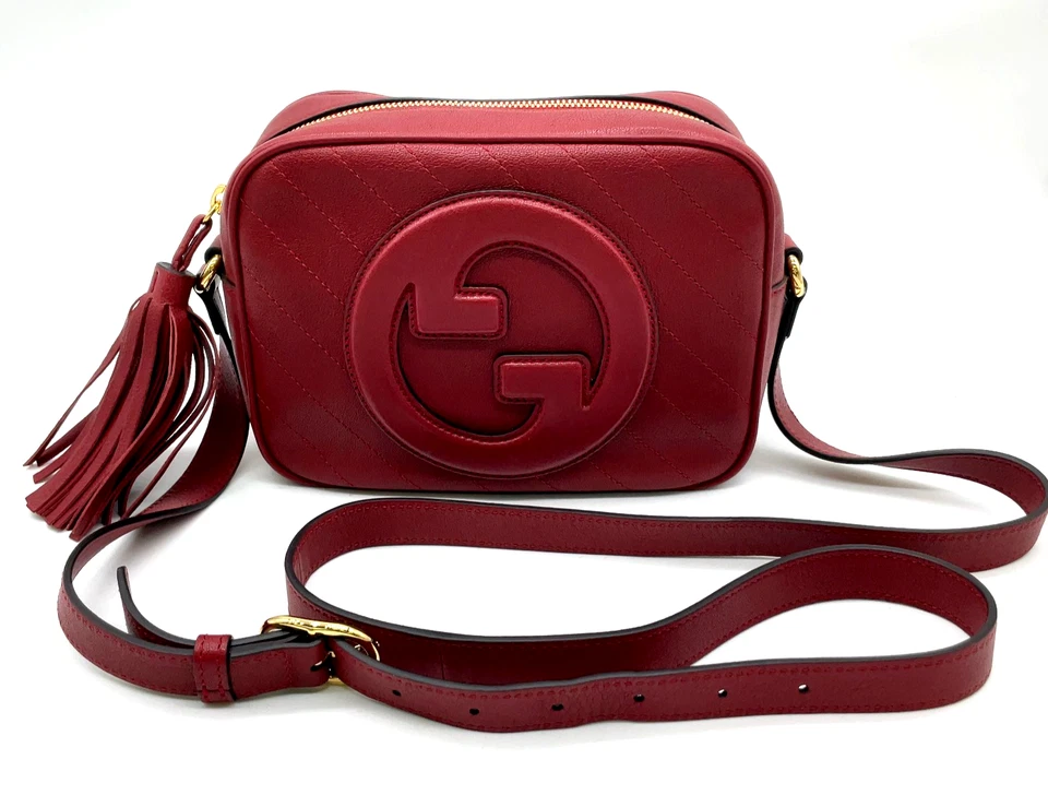 Auth Gucci Blondie Interlocking Tassel Red 742360 Shoulder Bag W/D BD050009 - Image 2 of 4