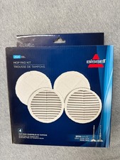 4 Bissell SPINWAVE Mop Pad Replacements Model 2124 Fits Series 2039, 2307, 2315