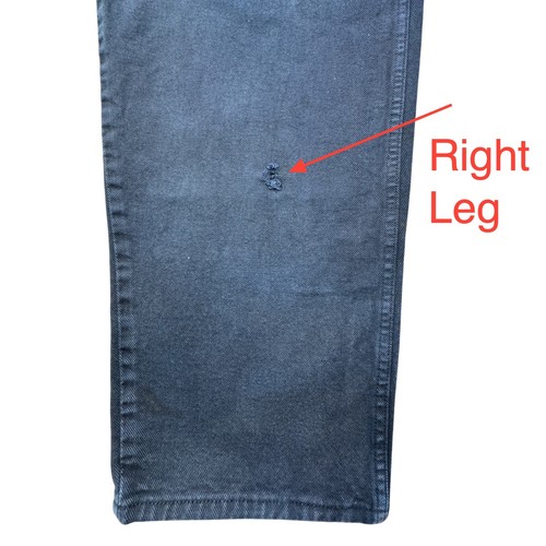 Pantalones de mezclilla holgados vintage Levis plateados 36 x 34 para hombre lavado oscuro plisados calce relajado - Imagen 2 de 15