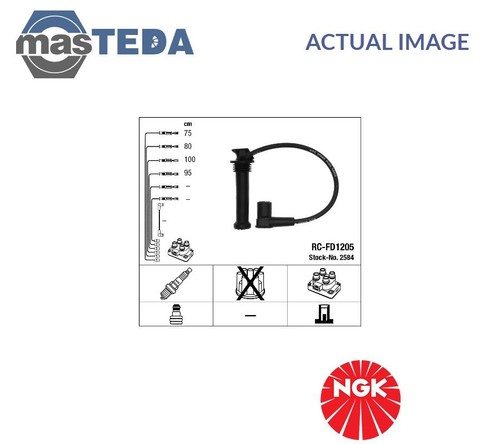 2584 IGNITION CABLE SET LEADS KIT NGK FOR MAZDA 121 III 1.3 1.3L 37KW,44KW