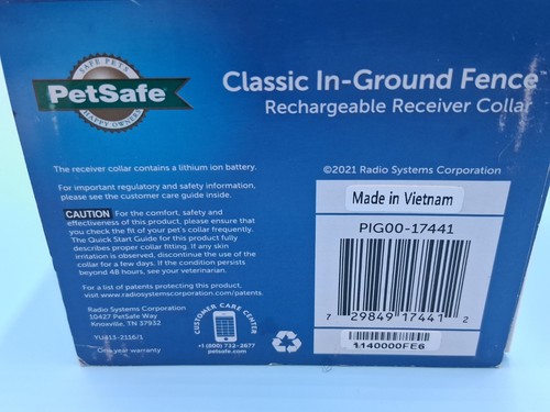 PetSafe RFA-613 Hunde Unterflurzaun Empfänger Halsband Wiederaufladbar PIG00-17441 - Bild 7 von 7