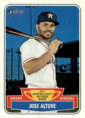 2018 Topps Heritage #AW-1 Jose Altuve Award Winners