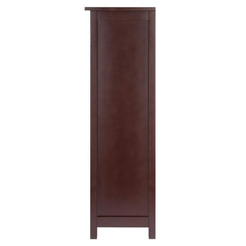 Milan 3-Section 43 H Tall Walnut Bookcase - Picture 2 of 7