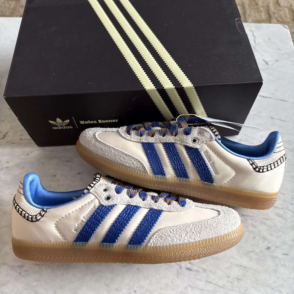 Wales Bonner x adidas Samba Nylon Wonder Clay Royal Blue for Sale