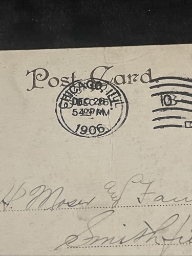 Postal de 1906 "Fort Dearborn" diseño floral en Garfield Park, Chicago, Illinois - Imagen 10 de 11