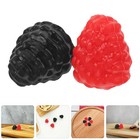  12pcs lebensee künstliche Himbeer -Requisiten Gefälschte Beeren Plastikfrüchte