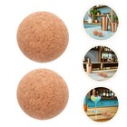 2pcs Wine Cork Ball 61 mm Wooden Cork Ball Stopper Glass Decanter Stopper