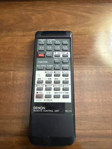 Original Denon RC-111 Fernbedienung - TV/DVD/VCR Gerätemodelle: DVD-A1UD, DVD-A
