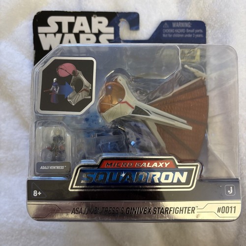 Star Wars Micro Galaxy Squadron Asajj Ventress's Ginivex Starfighter Series 1 - Picture 2 of 6