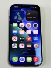 iPhone 16 Pro 128GB Black Titanium, 94% battery Health - No service 