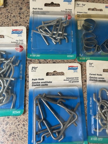 7 Package lot. Pegboard Hooks Assortment, Pegboard Accessories - Picture 3 of 5